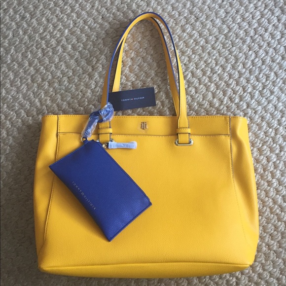 tommy hilfiger yellow bag